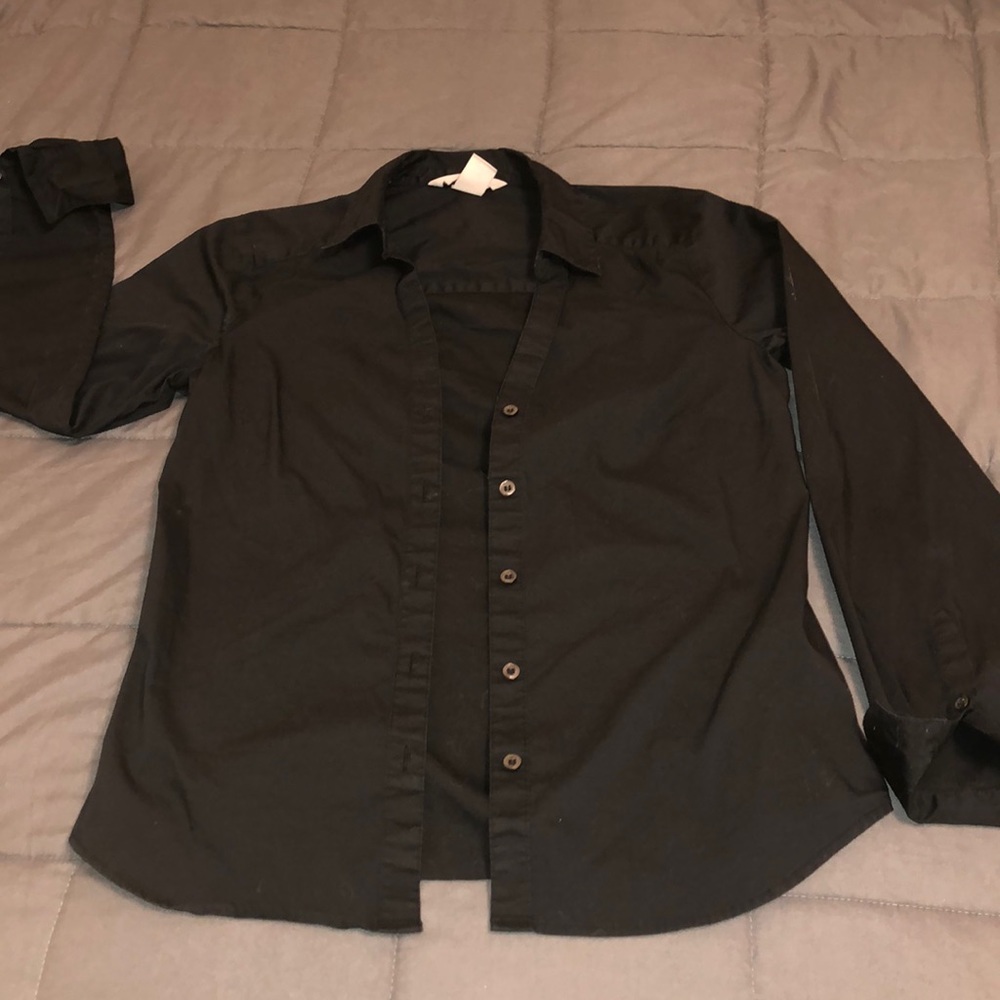 Black button up
